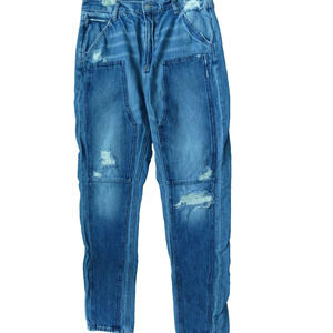 Gap Vintage Work Force Women's Jeans 29/8 Straight Leg Layered Distressed Y2K